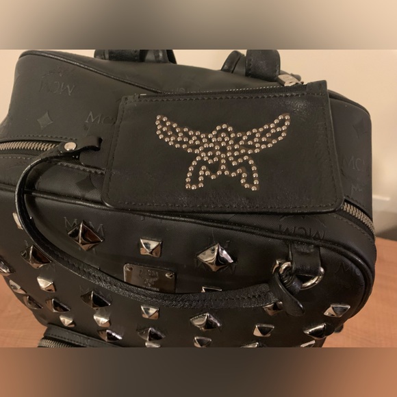 MCM Logogram Studs Backpack - Picture 6 of 8